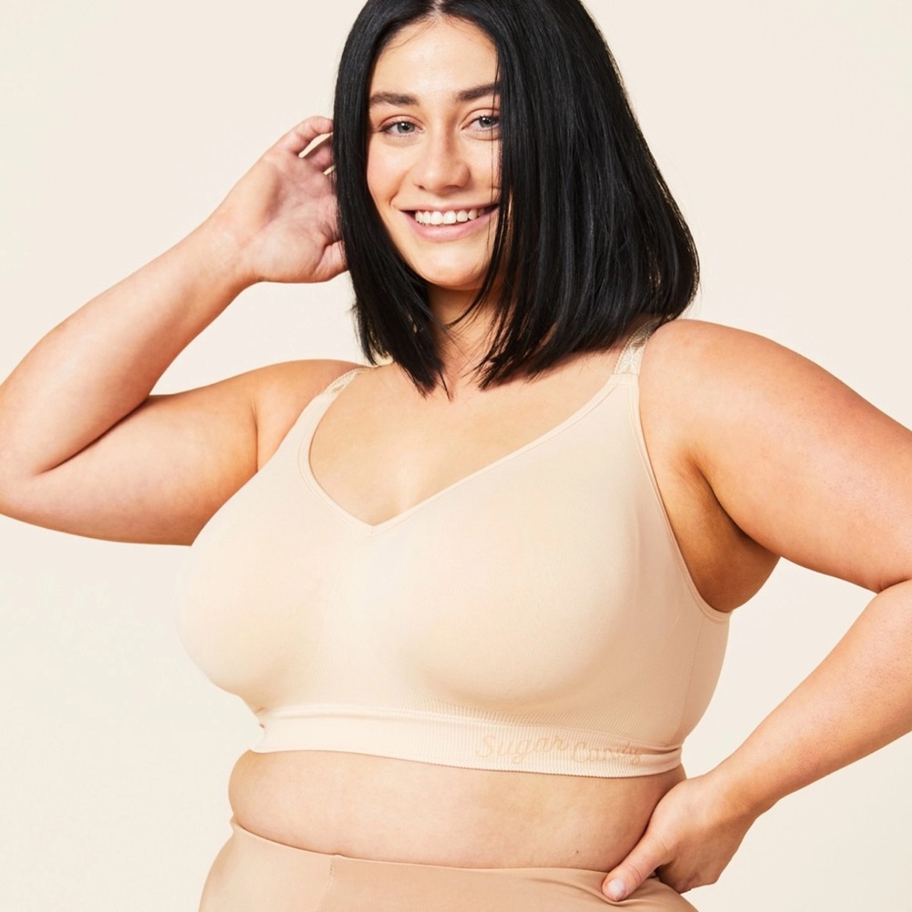 Sugar candy basic bra x-large color beige